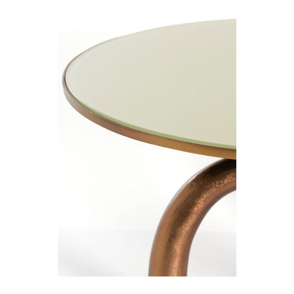 Bronzas krāsas/bēšs stikla apaļš žurnālgaldiņš ø 76 cm Mello – Light & Living-image-2