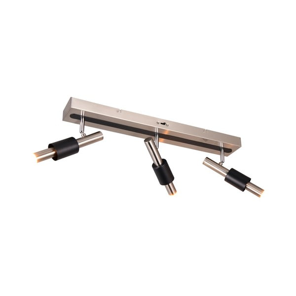 Melna/sudraba krāsas LED prožektora tipa lampa 20,5x63 cm Ikaris – Trio Select-image-2