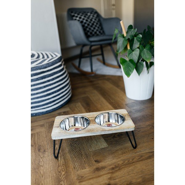 Koka bļodiņu komplekts ar pamatni suņiem Dog Fantasy – Plaček Pet Products-image-2