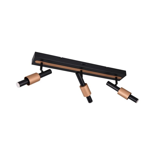 Melna/bronzas krāsas LED prožektora tipa lampa 20,5x63 cm Ikaris – Trio Select
