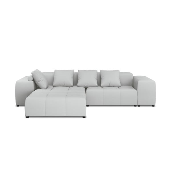 Pelēks stūra dīvāns (maināms stūris) Rome – Cosmopolitan Design 