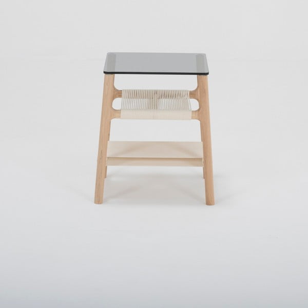 Sānu galdiņš no ozola masīvkoka Gazzda Fawn-image-2