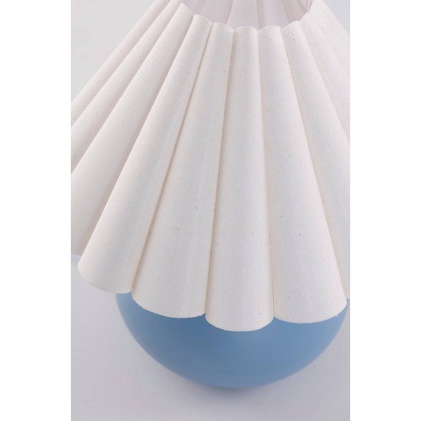 Balta/zila keramikas galda lampa (augstums 34 cm) Crasso – Jotex-image-4