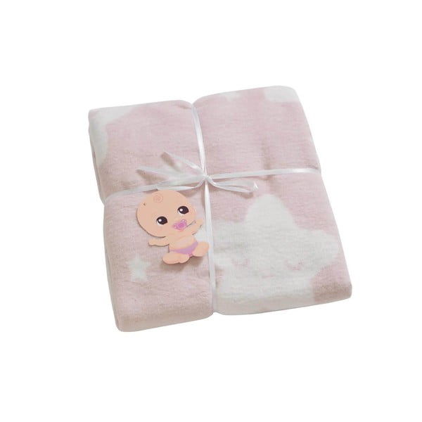 Rozā bērnu sega 120x100 cm Star - Minimalist Cushion Covers