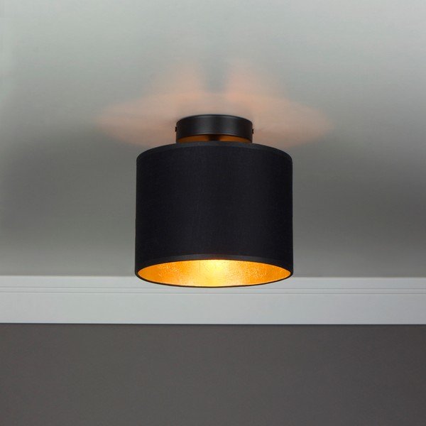 Melna griestu lampa ar zelta detaļām Sotto Luce Mika XS CP, ⌀ 20 cm-image-1