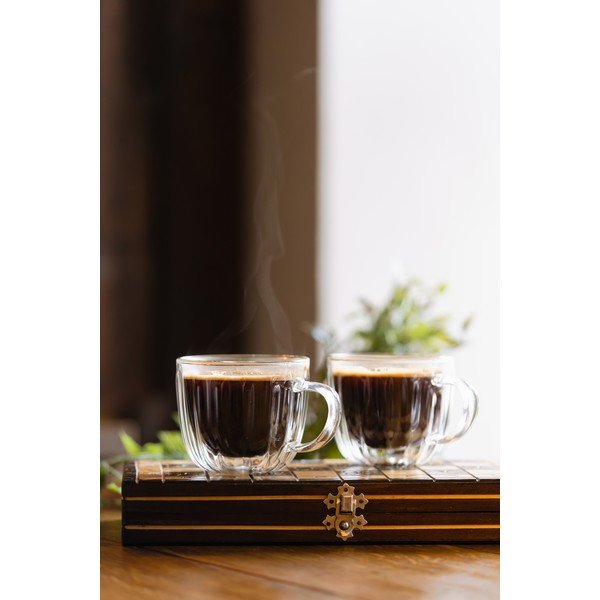Kapučīno stikla tasītes (2 gab.) 350 ml Tulip – Vialli Design-image-3