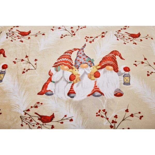 Gaiši brūna vienguļamā mikroplīša gultas veļa 140x200 cm Goblin – My House-image-4