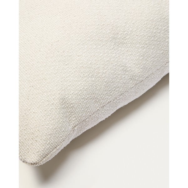 Krēmkrāsas dīvāna spilvens no šenila auduma Martina – Kave Home-image-1