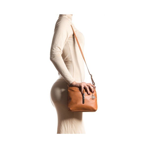 Ādas rokassoma Roberta M 241s Cognac-image-4