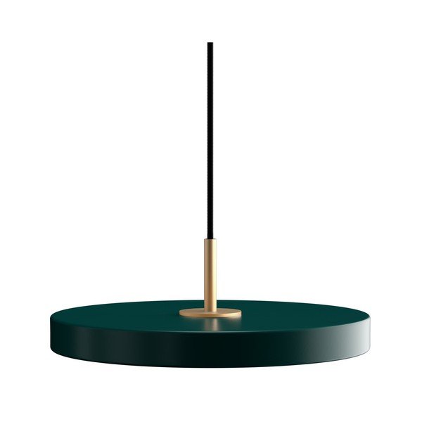 Tumši zaļa LED piekaramā lampa ar metāla abažūru ø 31 cm Asteria Mini – UMAGE