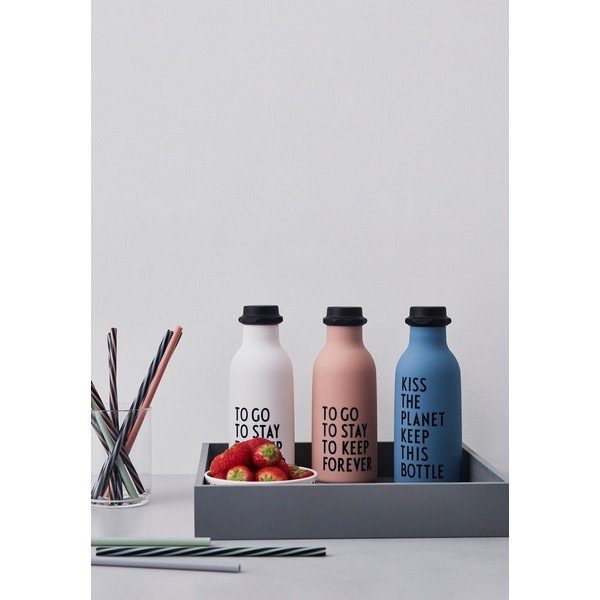Rozā ūdens pudele Design Letters Forever, 500 ml-image-3