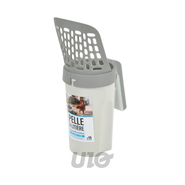 Gaiši pelēka pakaišu lāpstiņa 16x11 cm – Love Story-image-3