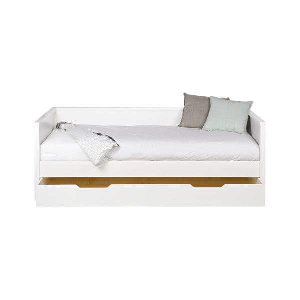 Balta apakšējā atvilktne gultai WOOOD Nikki, 200 × 90 cm-image-3