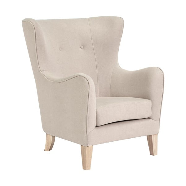 Krēmkrāsas atpūtas krēsls ar atzveltni Campo – House Nordic