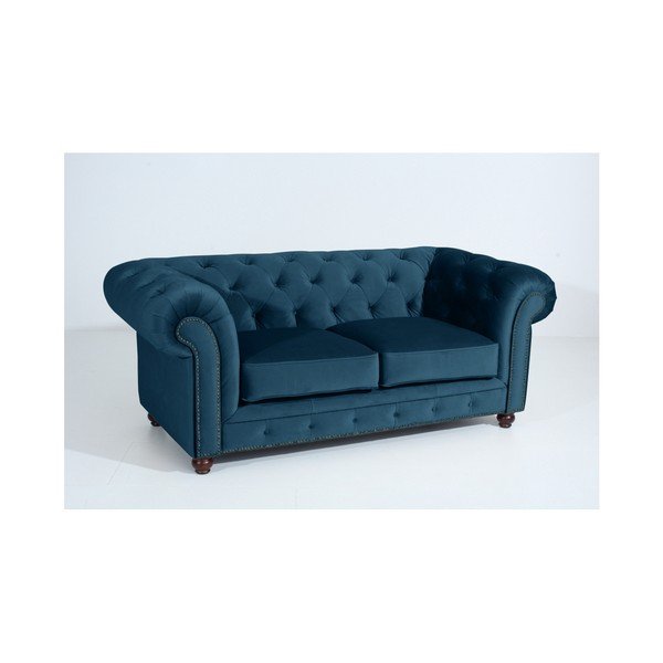 Zils dīvāns Max Winzer Orleans Velvet, 196 cm-image-2