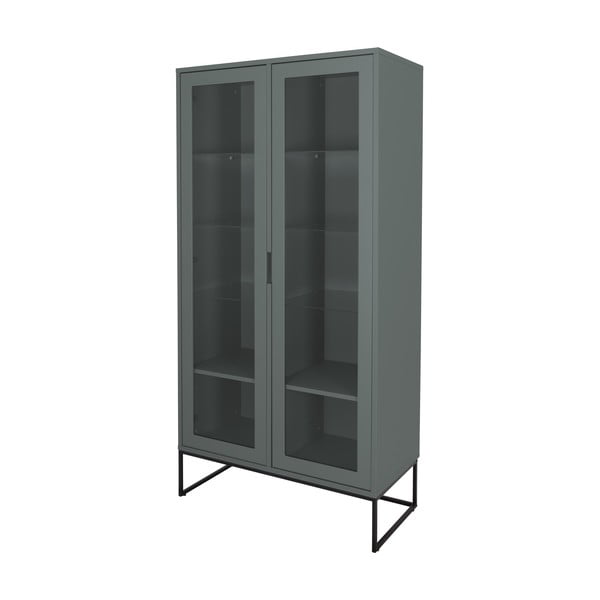 Pelēki zaļa vitrīna 90x178 cm Lipp – Tenzo-image-3