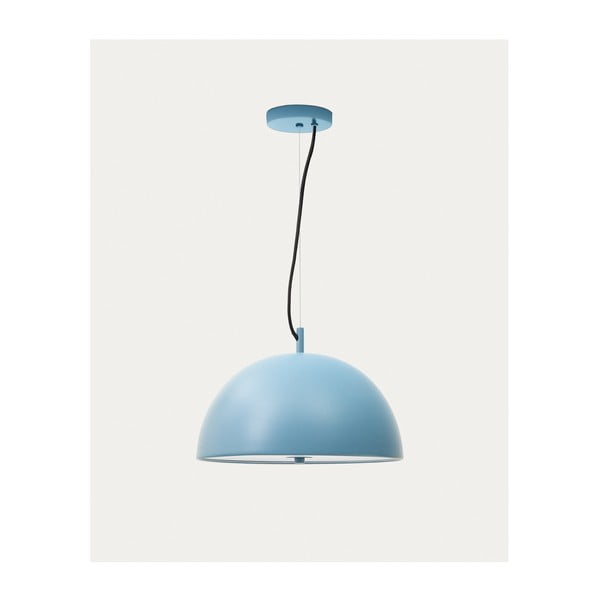 Zila piekaramā lampa ar metāla abažūru ø 39,5 cm Catlar – Kave Home-image-3