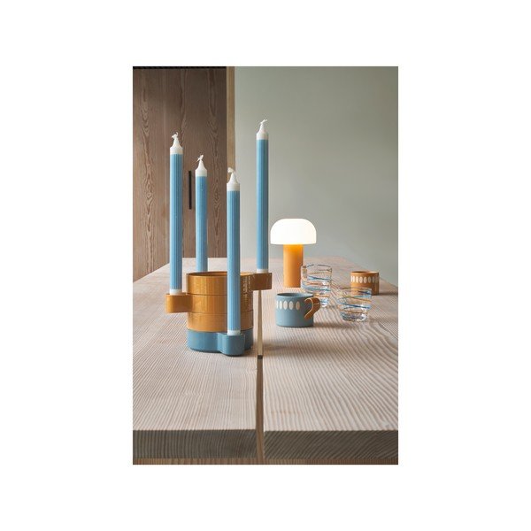 Balta/oranža LED galda lampa (augstums 22,5 cm) Styles – Villa Collection-image-3