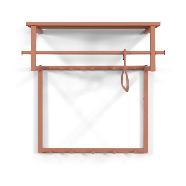 Lašrozā metāla sienas pakaramais ar plauktu 76 cm Rizzoli – Spinder Design-image-2