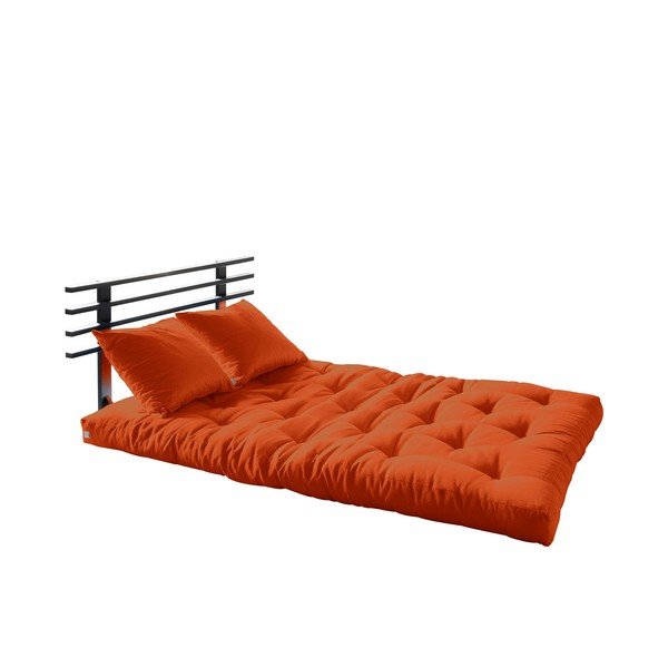 Dīvāns gulta Karup Shin Sano Black/Orange-image-3