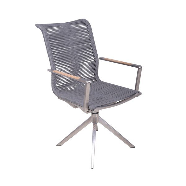 Pelēks metāla dārza krēsls Rubiera – Garden Pleasure