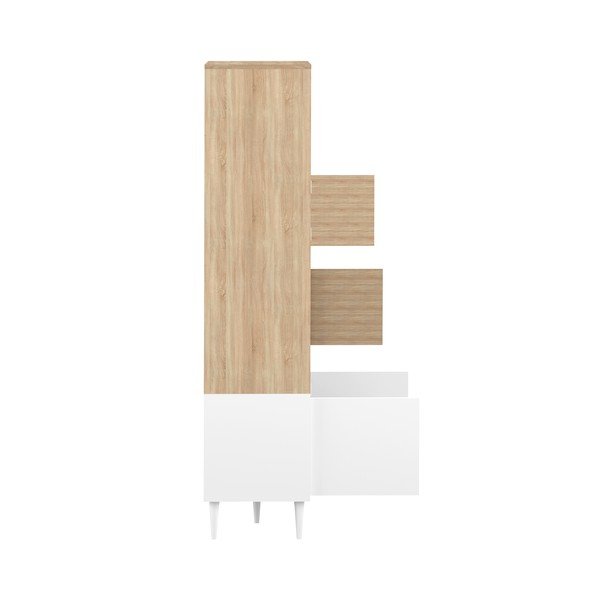 Balts grāmatu plaukts 90x180 cm Horizon - TemaHome -image-4