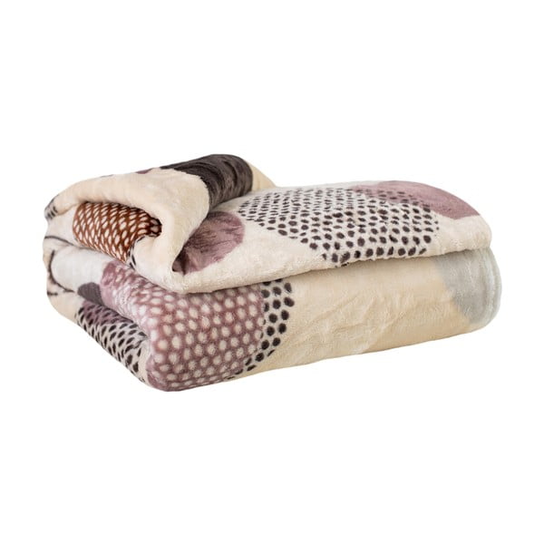 Mikroplīša pleds 200x220 cm Circles – My Home-image-1