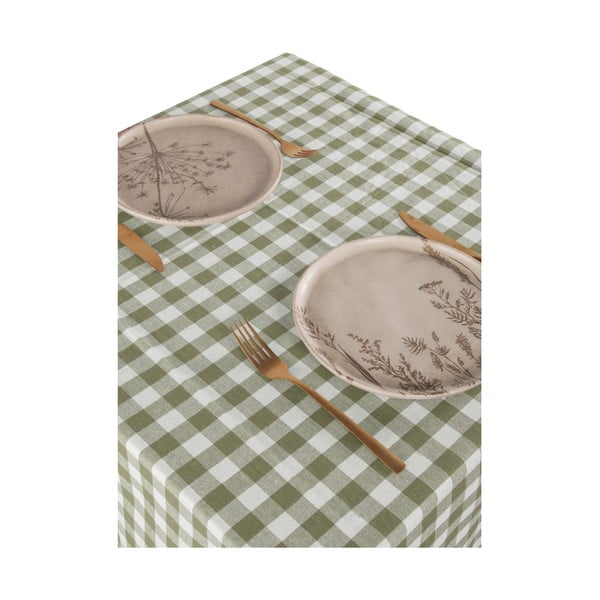 Kokvilnas galdauts 150x150 cm Gingham – Tiseco Home Studio-image-1