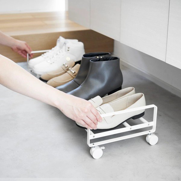 Balts metāla apavu statīvs 83,5x14,5x27,5 cm Tower – YAMAZAKI-image-1