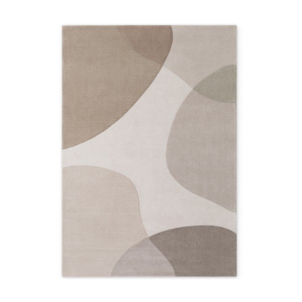 Bēšs ar rokām darināts vilnas paklājs 160x230 cm Hackney Clarissa – Ted Baker