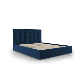 Tumši zila divguļamā gulta Mazzini Beds Nerin, 140 x 200 cm