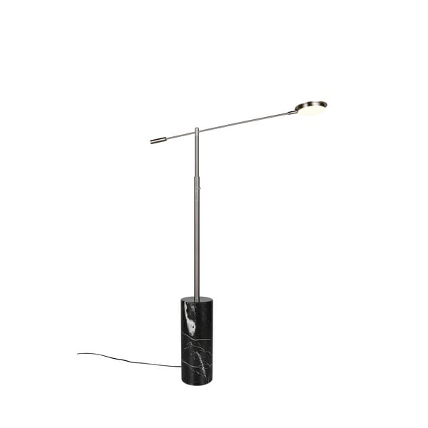 Melna/sudraba krāsas LED stāvlampa (augstums 145 cm) Fiore – Trio Select-image-3