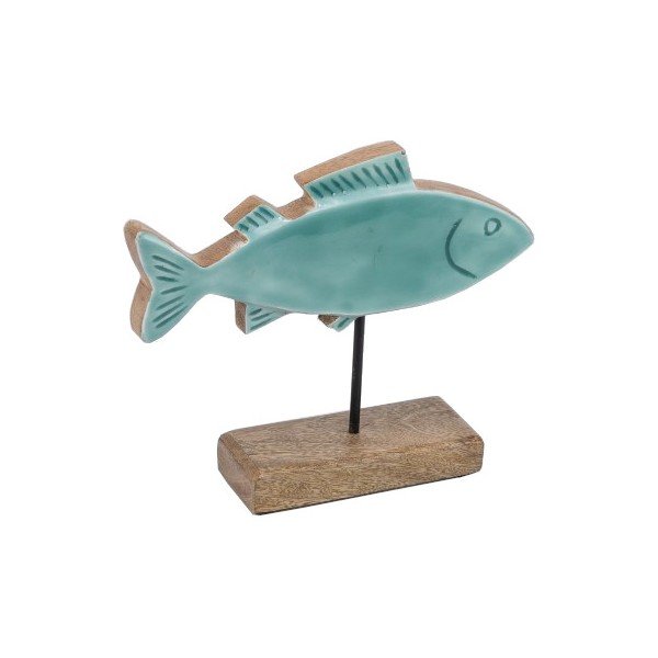 Koka statuete (augstums 20 cm) Fish – Ego Dekor