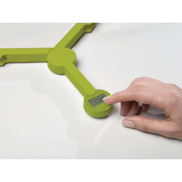 Zaļi salokāmi digitālie virtuves svari Joseph Joseph TriScale-image-4