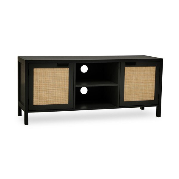 Melns TV galdiņš 120x52x38 cm Sherman – Premier Housewares