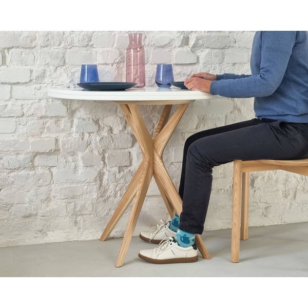 Apaļš izvelkams ēdamgalds 65x90 cm Jubi – Ragaba-image-4