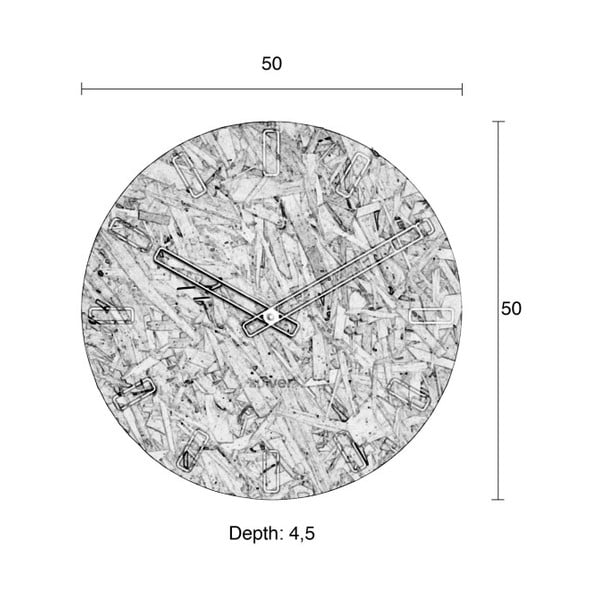 Sienas pulkstenis Zuiver Time, ø 50 cm-image-3