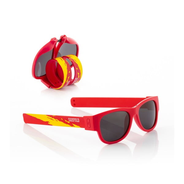 InnovaGoods Sunfold Kids Mondial Spain Red Roller saulesbrilles