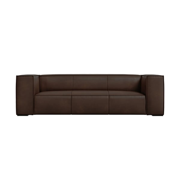 Tumši brūns ādas dīvāns 227 cm Madame – Windsor & Co Sofas