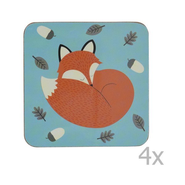 4 korķa paliktņu komplekts Rex London Rusty The Fox