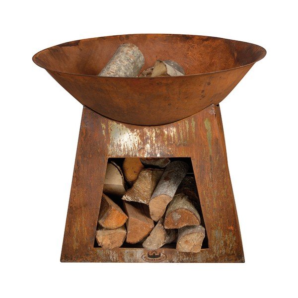 Metāla kamīns ar malkas vietu Esschert Design Camping-image-2