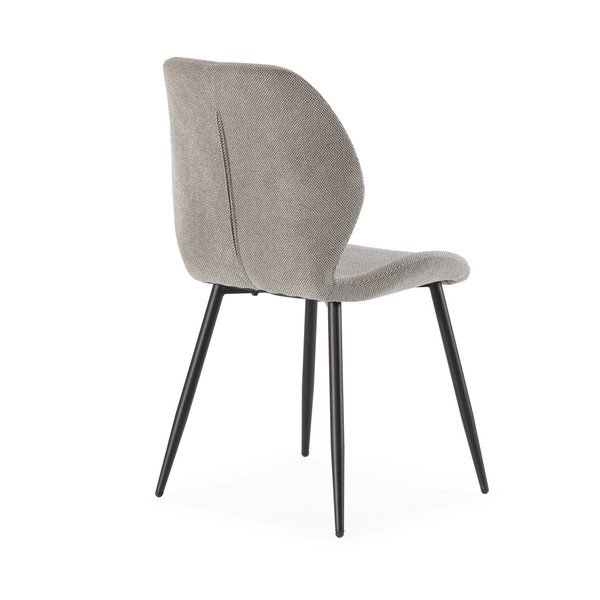 Gaiši pelēki polsterēti pusdienu krēsli (4 gab.) Ansu – Marckeric-image-2
