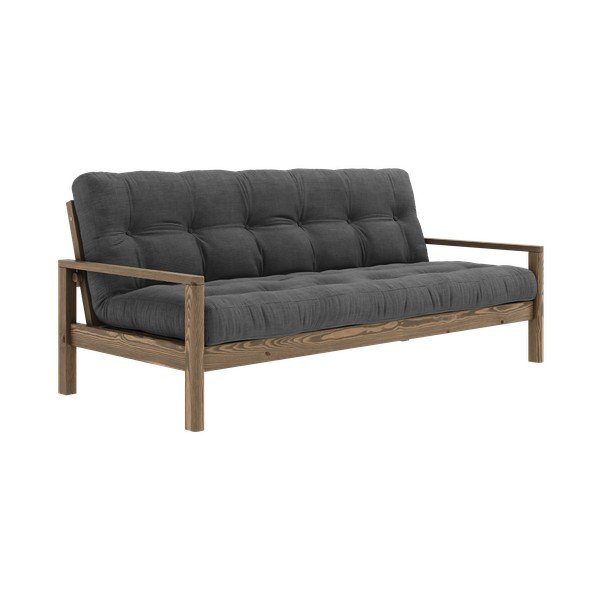 Melns/antracīta pelēks salokāms dīvāns 205 cm Knob – Karup Design-image-3