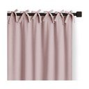 Dūmakaini rozā daļēji gaismu necaurlaidīgs aizkars 140x250 cm Carli Tie – Restilo