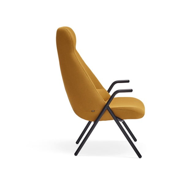 Dzeltens krēsls Teulat Dins, augstums 114 cm-image-3