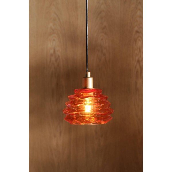 Oranža stikla piekaramā lampa ø 15 cm Fall – Jotex-image-1