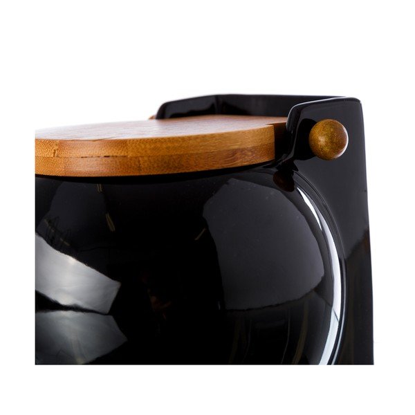 Melna sāls burka ar vāciņu Unimasa Ceramic, 700 ml-image-4