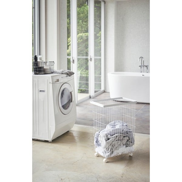 Balts metāla veļas grozs 55 l Tower – YAMAZAKI-image-3