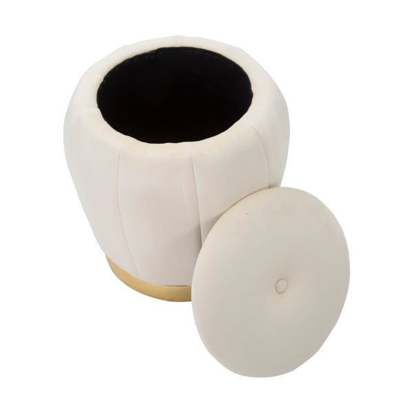 Krēmkrāsas samta pufs Paris – Mauro Ferretti-image-4