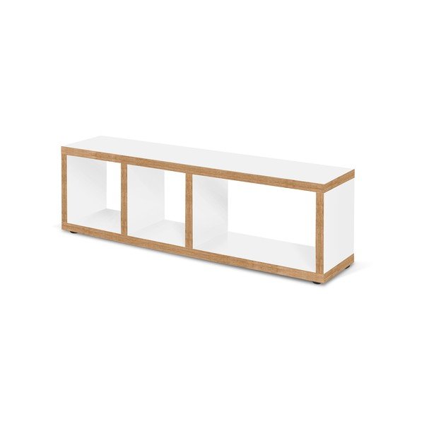 Balts/dabīga toņa TV galdiņš 150x45 cm Berlin – TemaHome-image-2